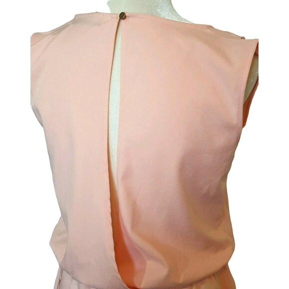 Allegra K Women's Shorts Romper Sleeveless Festival Elastic Waist Peach Medium - Picture 4 of 11